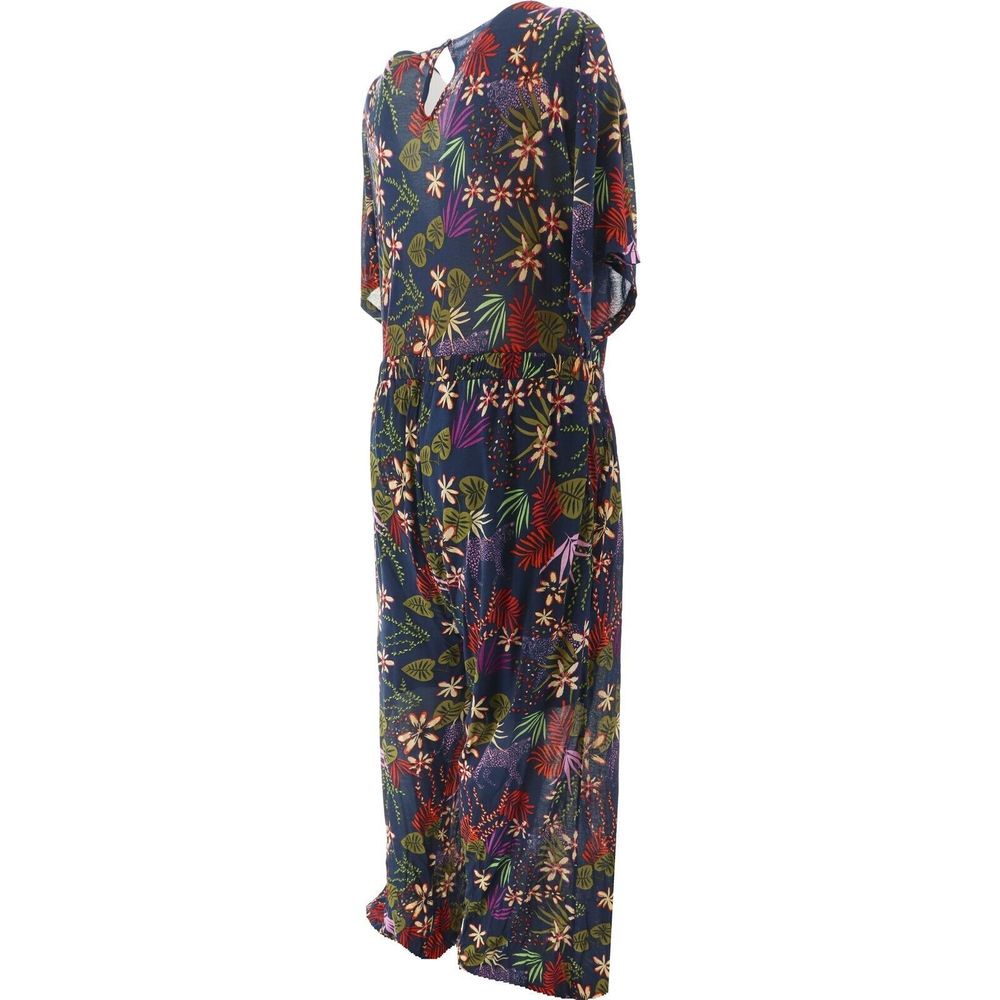 Curations Printed Knit Jumpsuit Navy Multi 6992530 - Picture 6 of 8